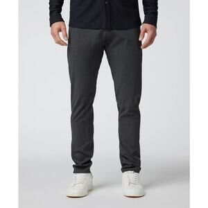 Vuori Men's Aim Pant Tailored Lightweight Stretch Gray 34 Travel Athletic Slim